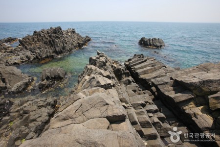 Jusangjeolli Cliff of Gangdong Hwaam Maeul Village (강동 화암 주상절리)