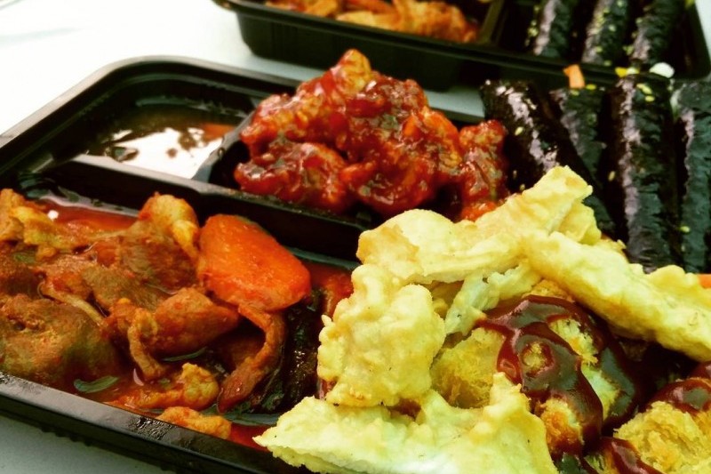 Korean Lunch Box at Tongin Market 