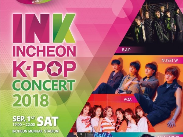 INK Incheon K-Pop Concert 2018 Shuttle Bus Transfer + 1 Day Incheon ...