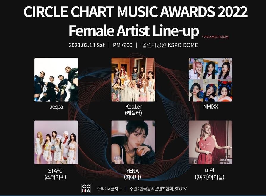 【予約可】2023 サークルチャート・ミュージック・アワードチケット2023 CIRCLE CHART MUSIC AWARDS(Gaon